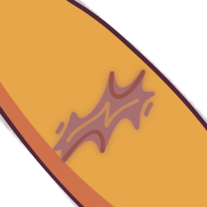a limb with a burn scar